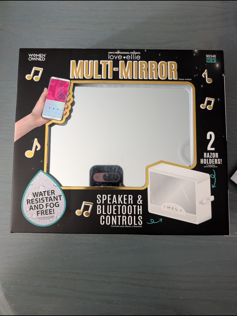 Multi-Mirror Bluetooth Speaker Mirror in Silver